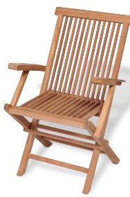 vidaXL Składane krzesła ogrodowe, 2 szt., lite drewno tekowe 41999-2