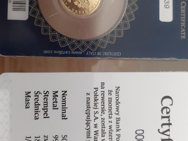 monet złota Orzeł Bielik 1/10 uncji  3,10 gr-2