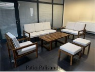 Meble ogrodowe tarasowe drewniane patio 