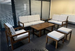 Meble ogrodowe tarasowe drewniane patio 