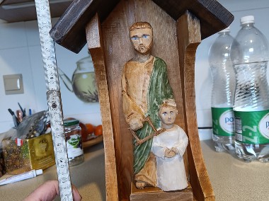 św. Józef, św.Franciszek kapliczki, figurki, rzeźba-1