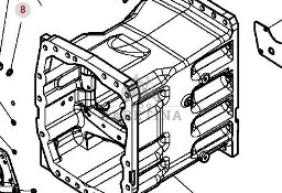 Massey Ferguson 5410 Obudowa Skrzyni Biegów CZĘŚCI 4362216M1 4362215M1 4304684M92 4304684M93
