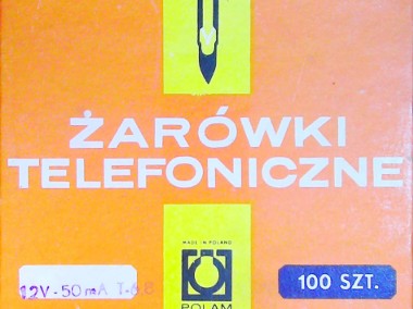 Komplet żaróweczek telefonicznych 12 V, 50 mA z czasów PRL-u, nówki sztuki-1