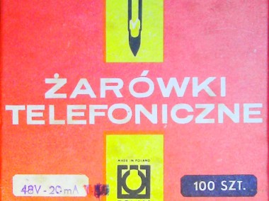 Komplet żaróweczek telefonicznych 48 V, 20 mA z czasów PRL-u, nówki sztuki-1