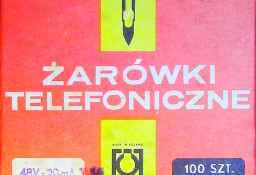 Komplet żaróweczek telefonicznych 48 V, 20 mA z czasów PRL-u, nówki sztuki