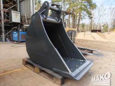 Łyżka 70cm do koparki Miller fi 80 / Podwójny gruby dokręcany lemiesz-1