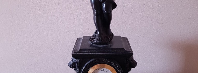 Zegar z figurką amorka, stołowo-kominkowy-1