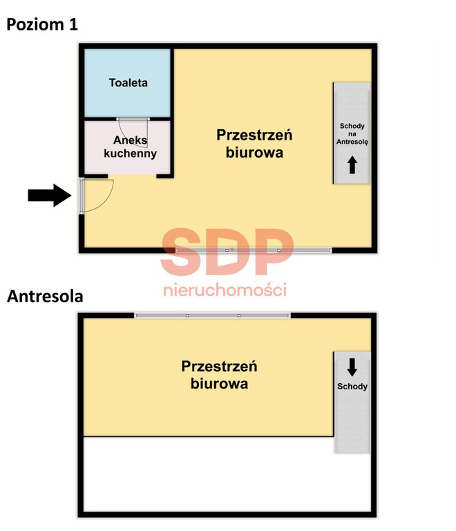 Loftowy lokal biurowy 96,5 m² z antresolą na wynajem – pohled 6