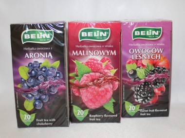 Herbata owocowa Belin 20 torebek różne smaki malina aronia owoce leśne żurawina-2