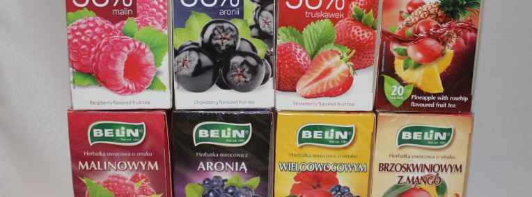 Herbata owocowa Belin 20 torebek różne smaki malina aronia owoce leśne żurawina-1