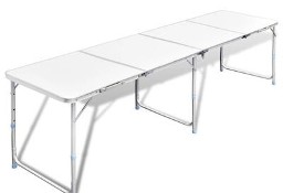 Składany, aluminiowy stół kempingowy z regulacją wysokości 240 x 60 cmSKU:41327*
