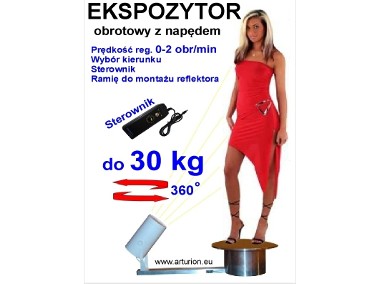 EKSPOZYTOR-Obrotnica-Podest Obrotowy Reklamowy POD MANEKINA+Ramię-do 30 kg-1