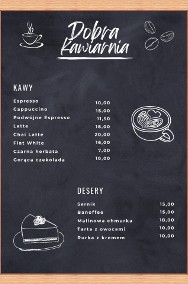 Cyfrowe menu dla Kawiarni do własnej personalizacji-2