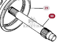Massey Ferguson 3690 Wał Napędowy Dynaschift CZĘŚCI 3582523M1 3615452M3