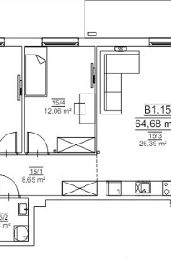 Krowodrza Górka-nowe gotowe mieszkanie 3-pokojowe-3