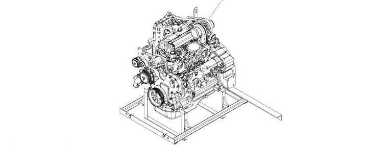 John Deere 9470RX - Silnik wysokoprężny RG40070 (Silnik)-1