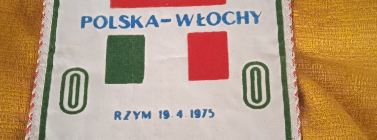 Proporczyk z meczu Polska -wlochy -1