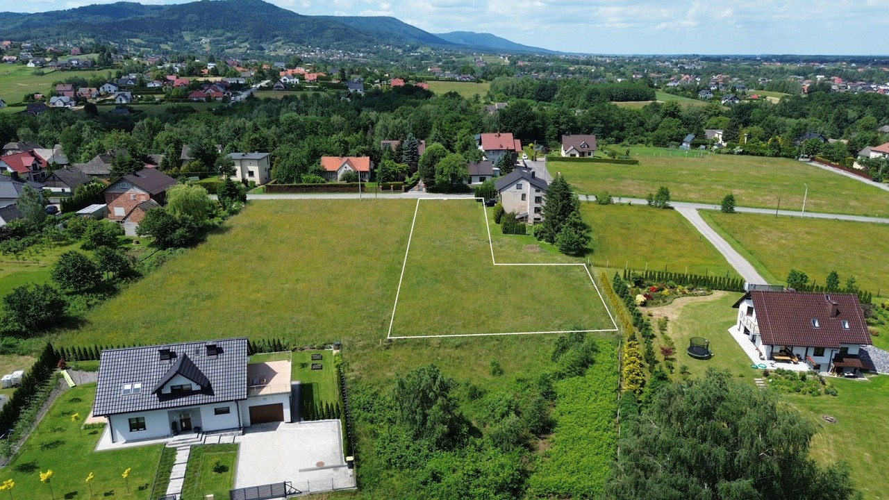 Działka w Beskidach blisko Andrychowa, zabudowa jednorodzinna i wielorodzinna - Widok 2