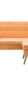 vidaXL Sofa z leżanką, obita tkaniną, 171,5x138x81,5 cm, pomarańczowa 247022-4