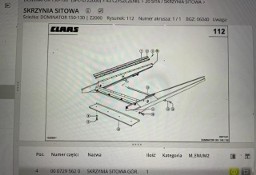 Claas dominator 150-130 , 68-78 , Avero 160 - 240 skrzynia sitowa oryginał