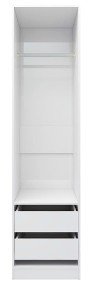 vidaXL Szafa z szufladami, wysoki połysk, biała, 50x50x200 cm800618-3