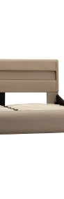 vidaXL Rama łóżka z LED, kolor cappuccino, sztuczna skóra, 120x200 cm 285034-3