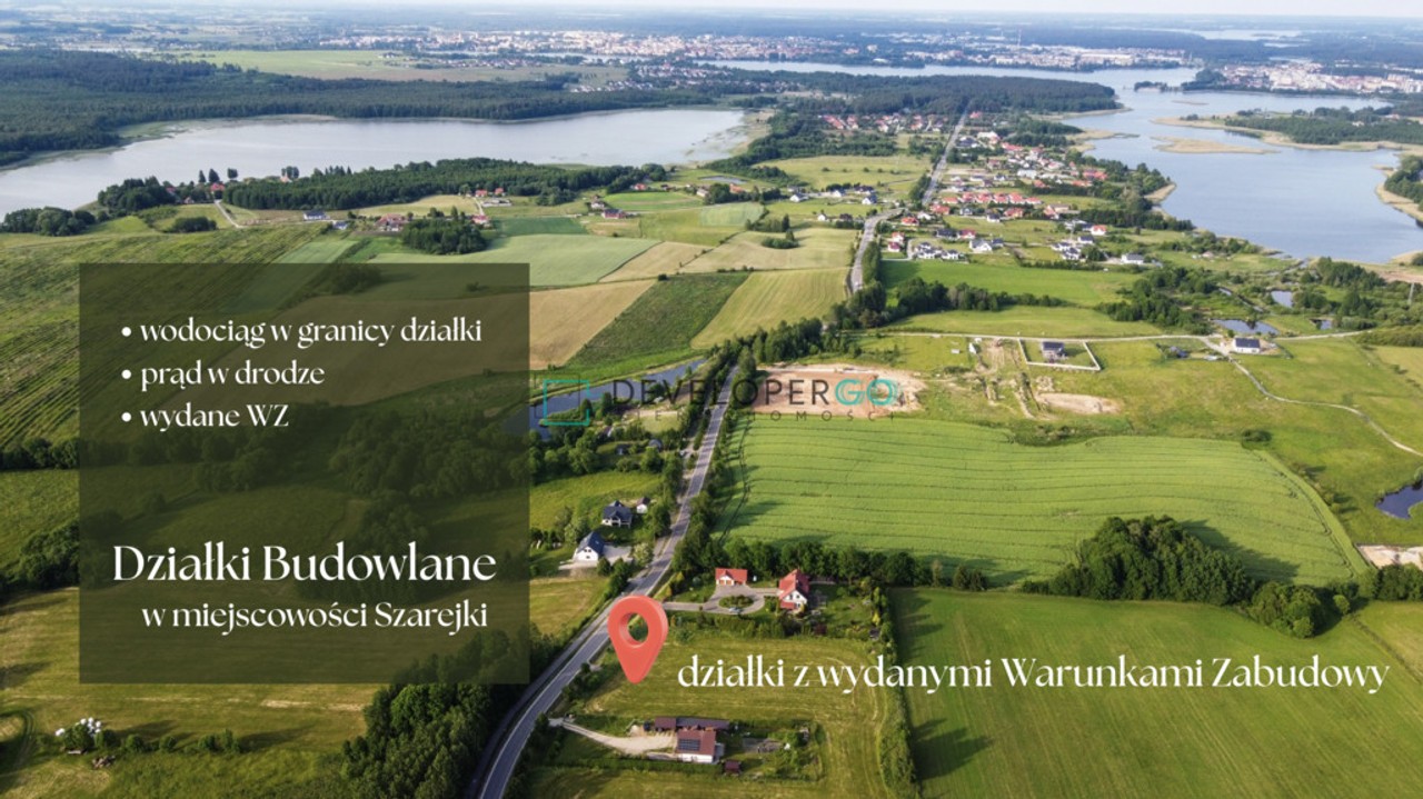 Działki budowlane Szarejki – cisza, komfort, WZ - Widok 2