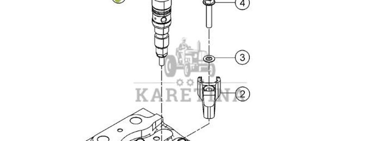 Claas Jaguar - silnik MAN D4276 - wtryskiwacz 0019860750-1