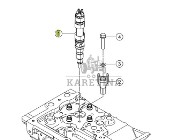 Claas Jaguar - silnik MAN D4276 - wtryskiwacz 0019860750