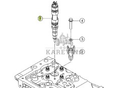 Claas Jaguar - silnik MAN D4276 - wtryskiwacz 0019860750