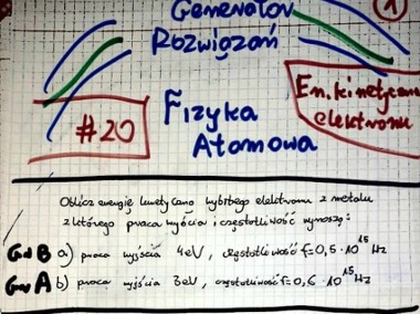 "Energia elektronu, barwa światła, długość fali" - Zestaw 4 rozwiązań-1