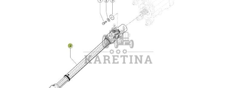 Claas Jaguar 970 - wałek przegubowy 0001318483-1