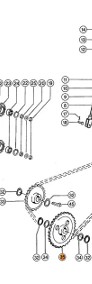755422 - Koło Łańcuchowe Napędu Rozładunku Ziarna Claas - 40 Zębów-4