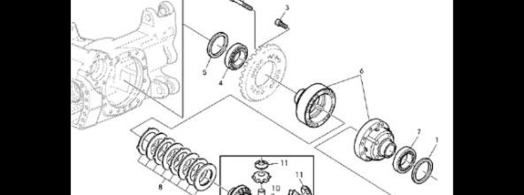 John Deere 7530 Premium - Dyferencjał AL175768-1