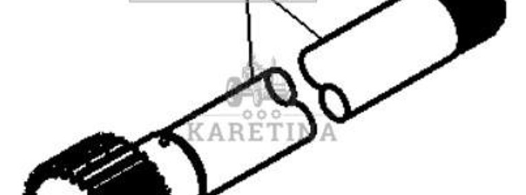 John Deere 8130 8230 8330 8430 8530 Wał Skrzyni Biegów IVT CZĘŚĆI R205582 RE252518-1