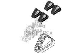 John Deere 9470RX - Gumowy pas gąsienicy R550589 (Gąsienice i obciąźniki)