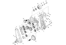 John Deere 9470RX - Jarzmo przegubu uniwersal. R555723 (Tylni WOM)