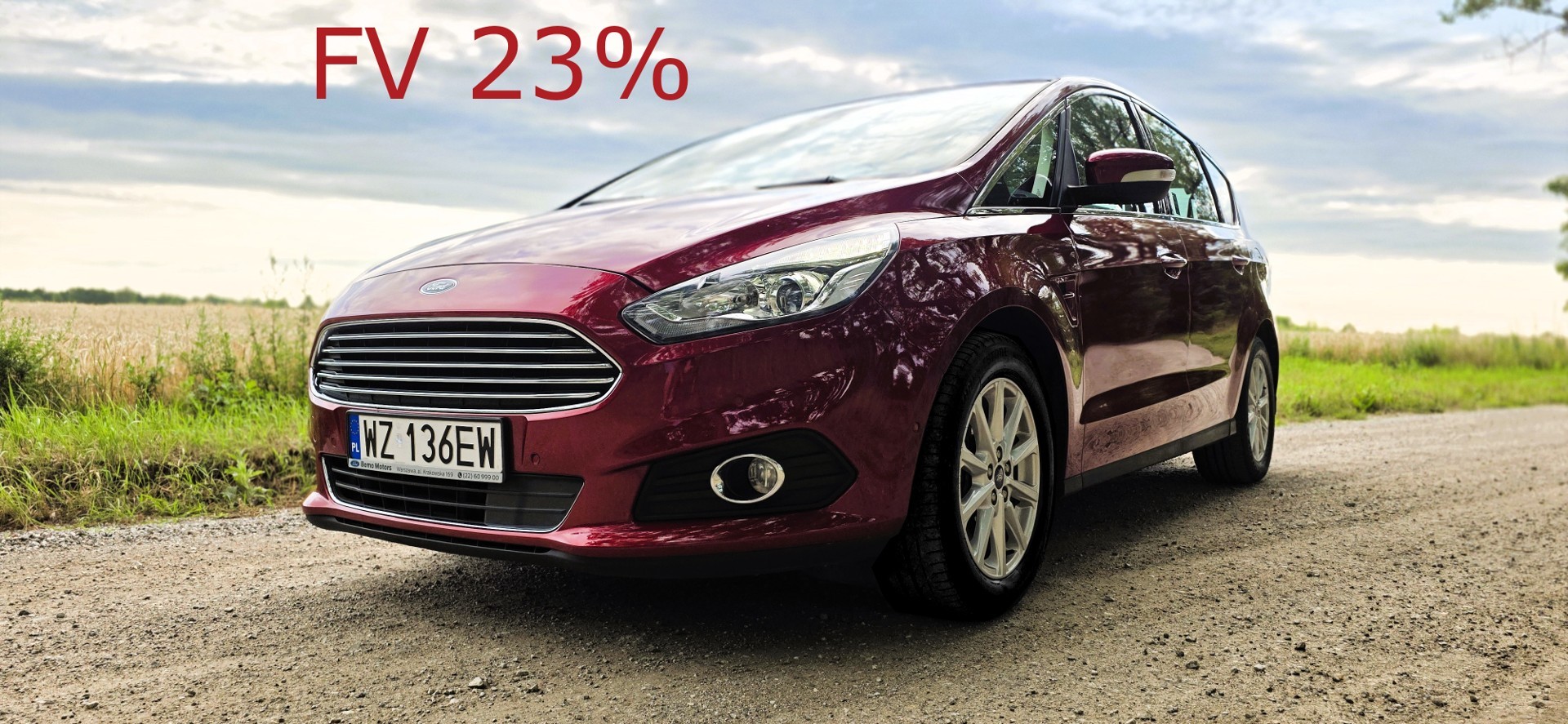 Ford S-MAX III Zadbany i przestronny Ford S-Max 2016 (rok 1 rej. 2017). FV 23%.
