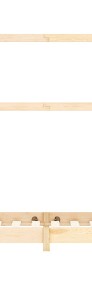 vidaXL Rama łóżka dziecięcego, lite drewno sosnowe, 70 x 140 cm 283346-3