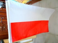 Autoflaga Flaga na boczną szybę samochodową POLSKA wym. 43 x 29cm