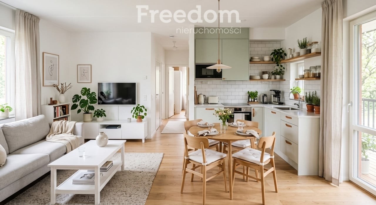 2 pokoje z balkonem w nowym apartamentowcu