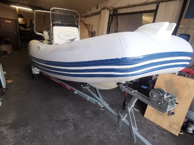 RIB Zodiac 550, Evinrude 90 + przyczepa-1