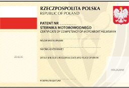 Patent motorowodny w 1 dzień Poznań lub Zborowo k. Poznania - sezon 2024