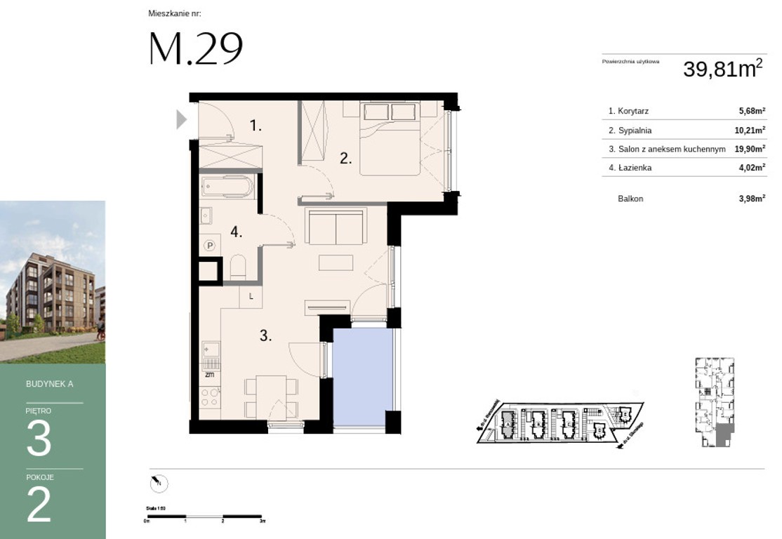 Nowe mieszkanie > 29.83 m² - Widok 3