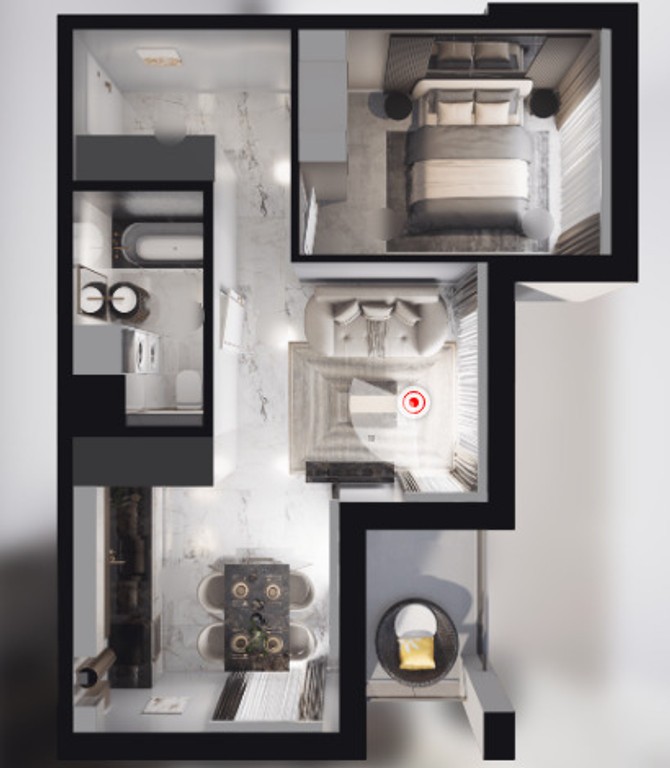 Nowe mieszkanie > 29.83 m² - Widok 4
