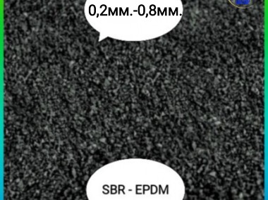 Granulat gumowy 0,2-0,8mm SBR EPDM, RUBBER GRANULES-1