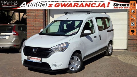 Dacia Dokker TYLKO 64 tys km 1.6SCE 102KM, Laureate, Salon PL Serwis ASO, F.VAT23