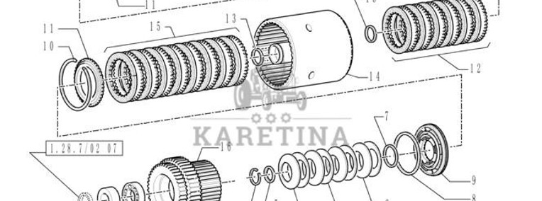 New Holland T6010 Kolo zebate napedz 1/2 speed 5167826-1
