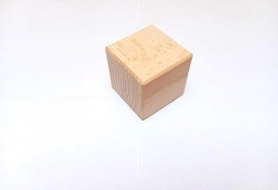 Drewniana kostka klocek  rogi ścięte 5cm 50mm