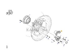 Fendt 828 Vario - piasta koła 920700180100